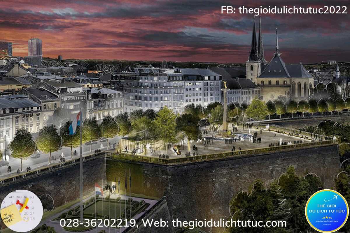 Quảng trường Hiến pháp Luxembourg-thegioidulichtutuc