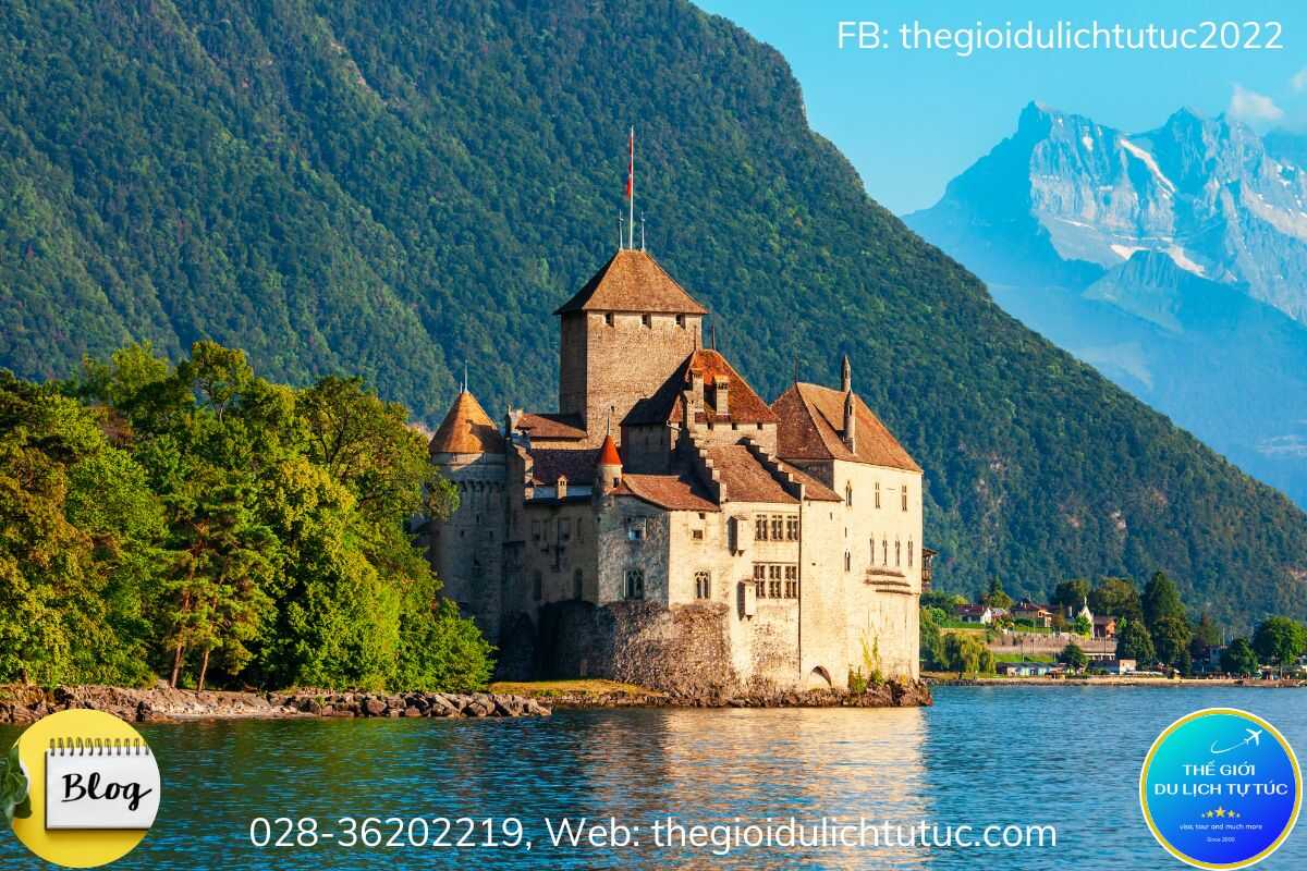 Lâu đài Chillon ở Vaud, bang phát triển bật nhất ở Thụy Sĩ-thegioidulichtutuc