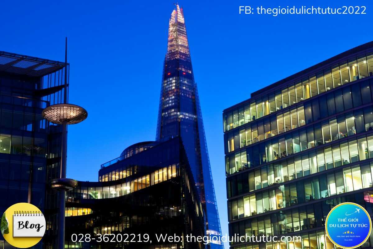 Shard, tòa nhà cao nhất thủ đô Luân Đôn-thegioidulichtutuc