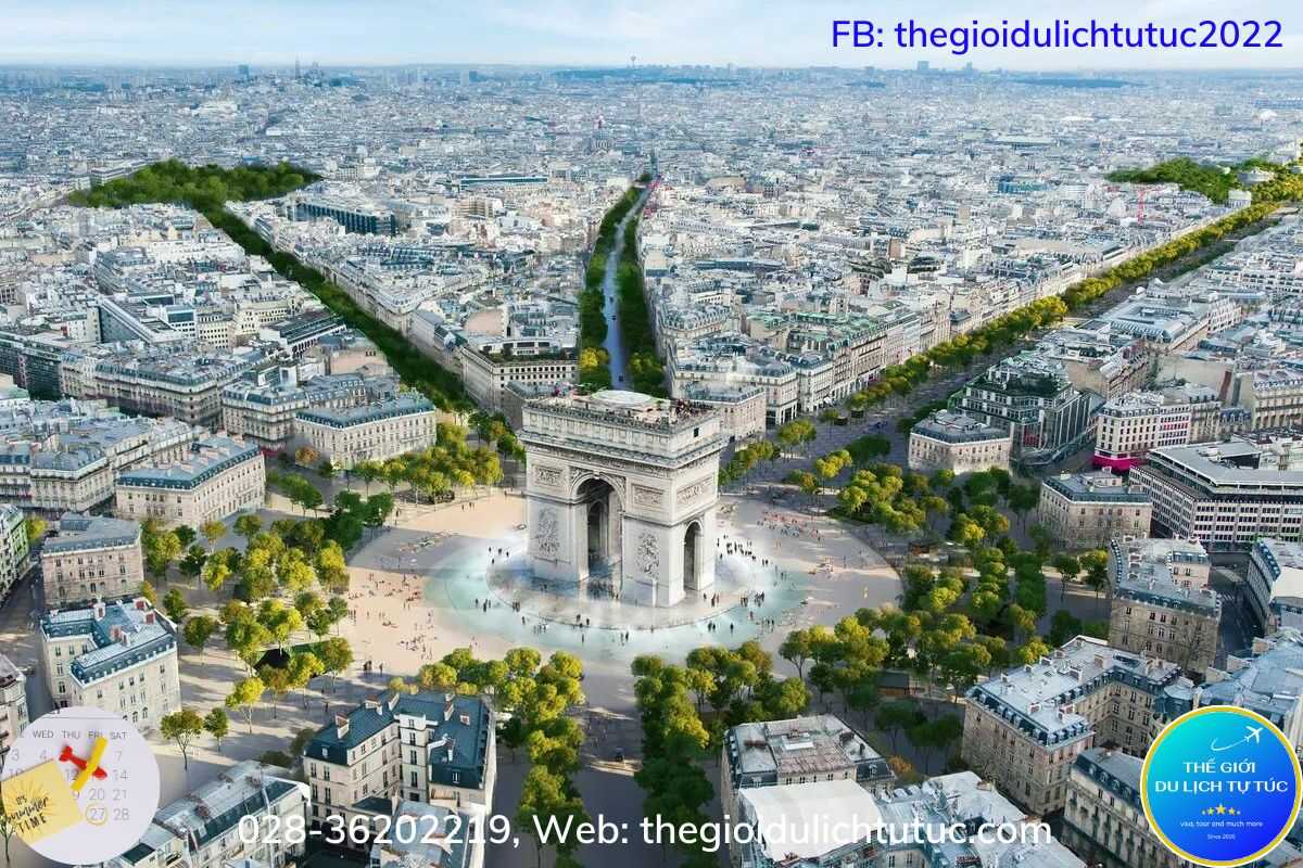Đại lộ Champs Élysées-thegioidulichtutuc