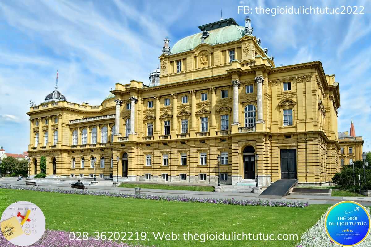 Nhà hát quốc gia Croatia Zagreb-thegioidulichtutuc