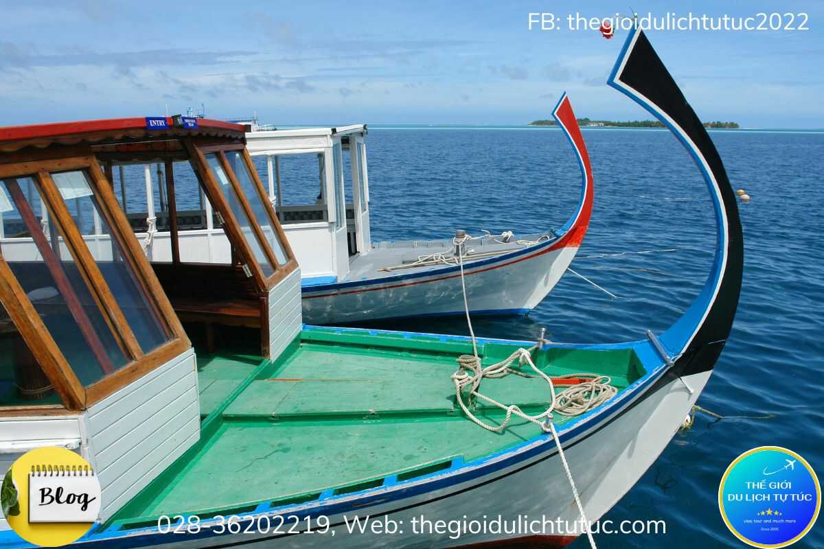 Thuyền truyền thống Dhoni ở Maldives-thegioidulichtutuc