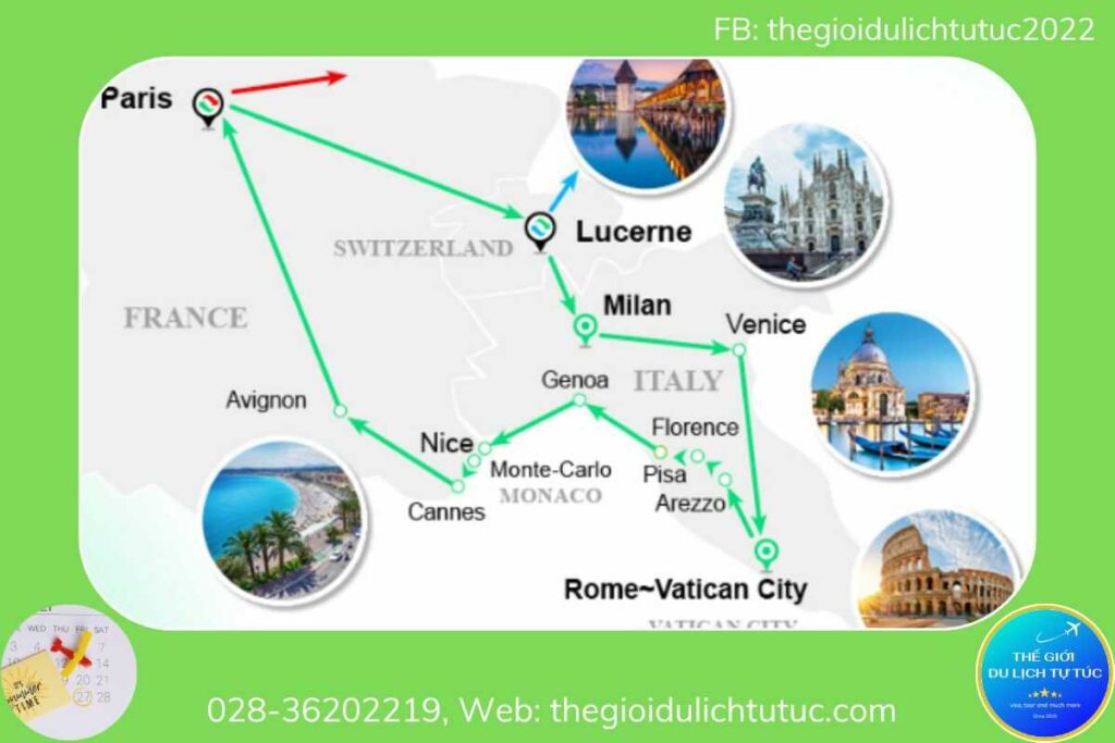 Tour Du Lịch Tự Túc Ý-thegioidulichtutuc