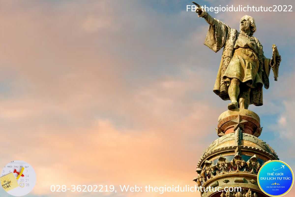 Tượng đài của Christopher Columbus Barcelona-thegioidulichtutuc