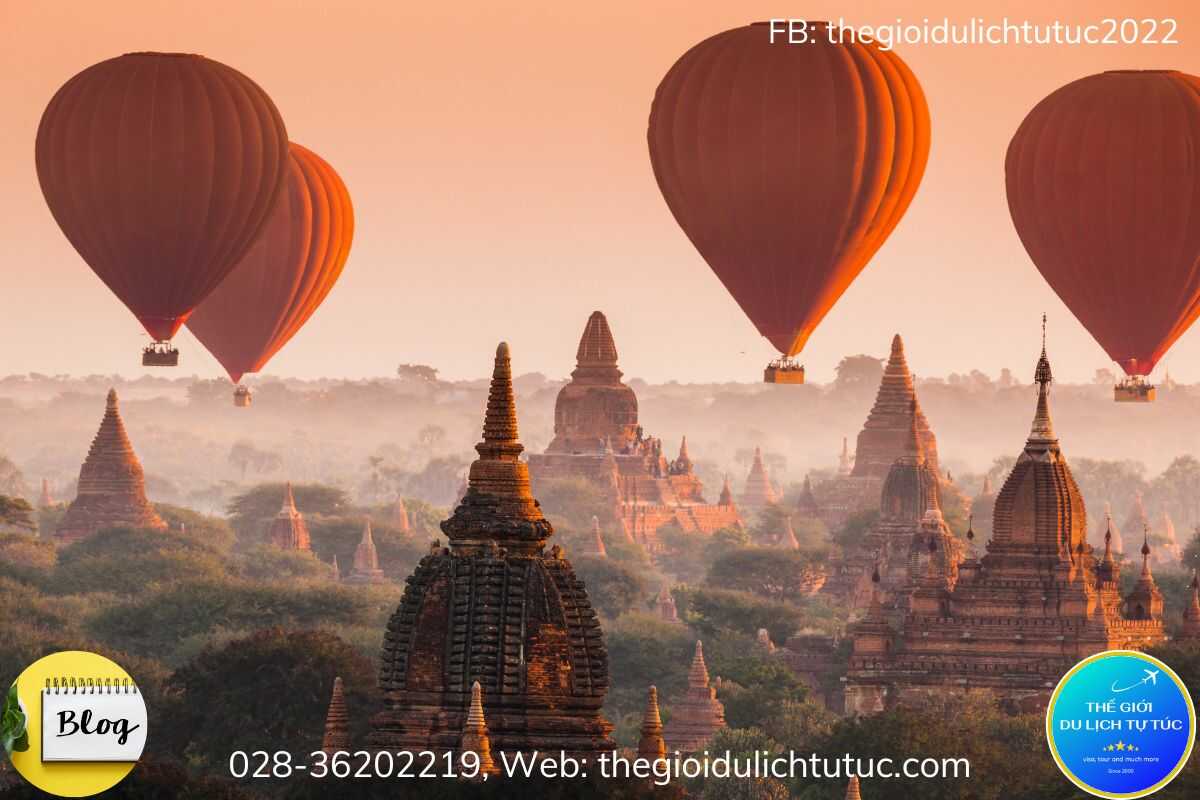 Bay khinh khí cầu ở Bagan-thegioidulichtutuc