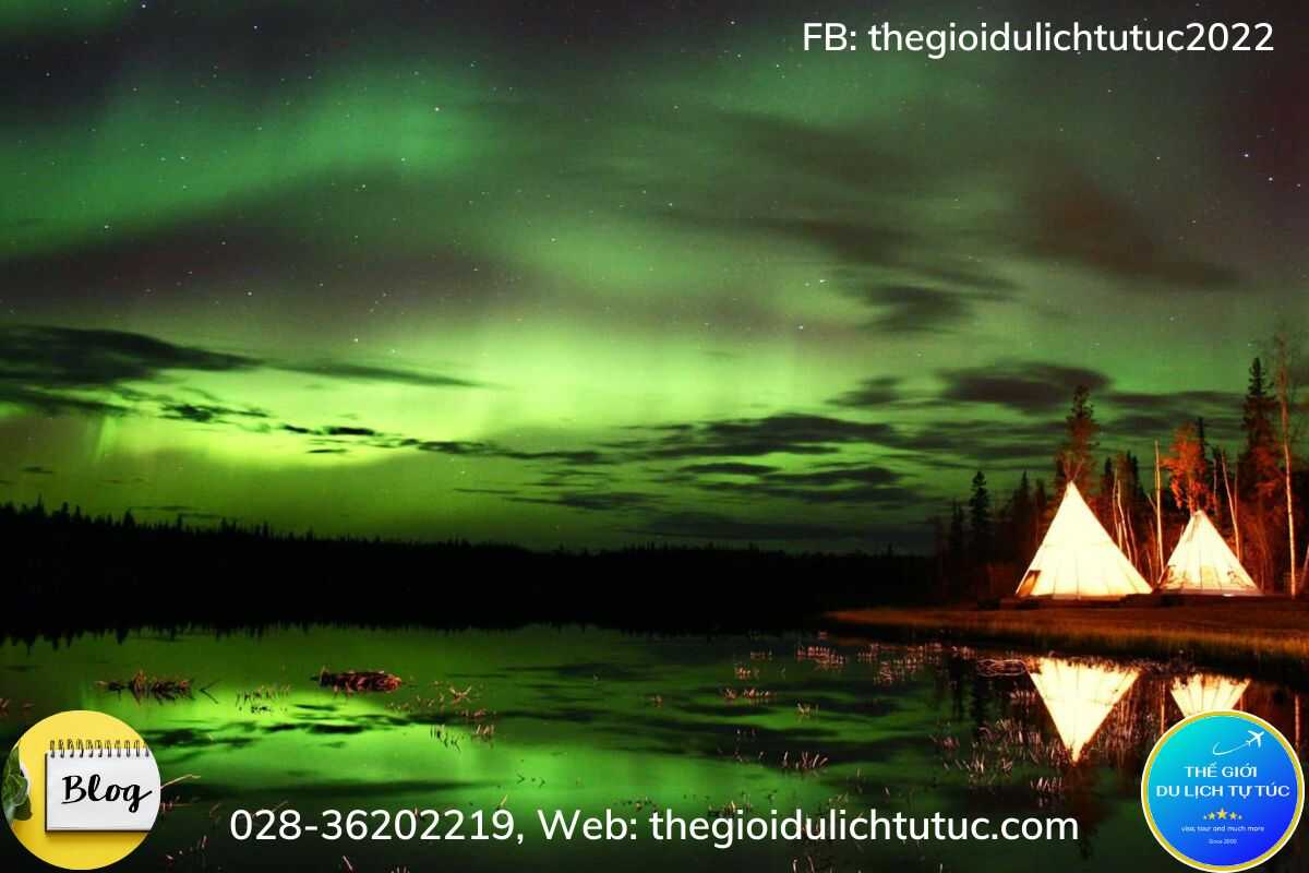 Bắc cực quang ở Yellowknife, Canada-thegioidulichtutuc